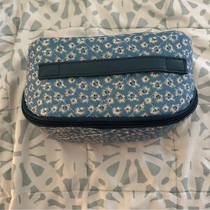 Floral Quilted Cosmetic Bag